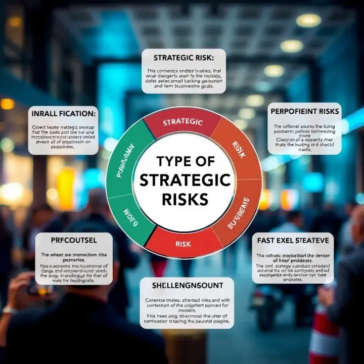 Types of Strategic Risks Affecting Business Objectives Diagram illustrating various types of strategic risks impacting long-term business goals in Pakistani market