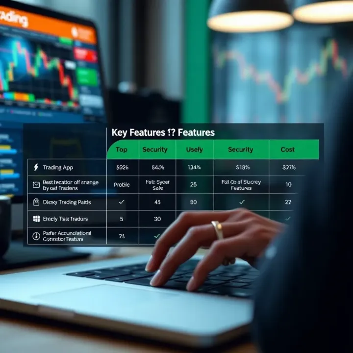 Comparison of Key Features in Popular Trading Applications Graphic comparison of trading app features highlighting security, usability, and cost factors