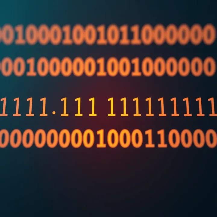 Diagram illustrating division of binary numbers with bits aligned and subtraction performed