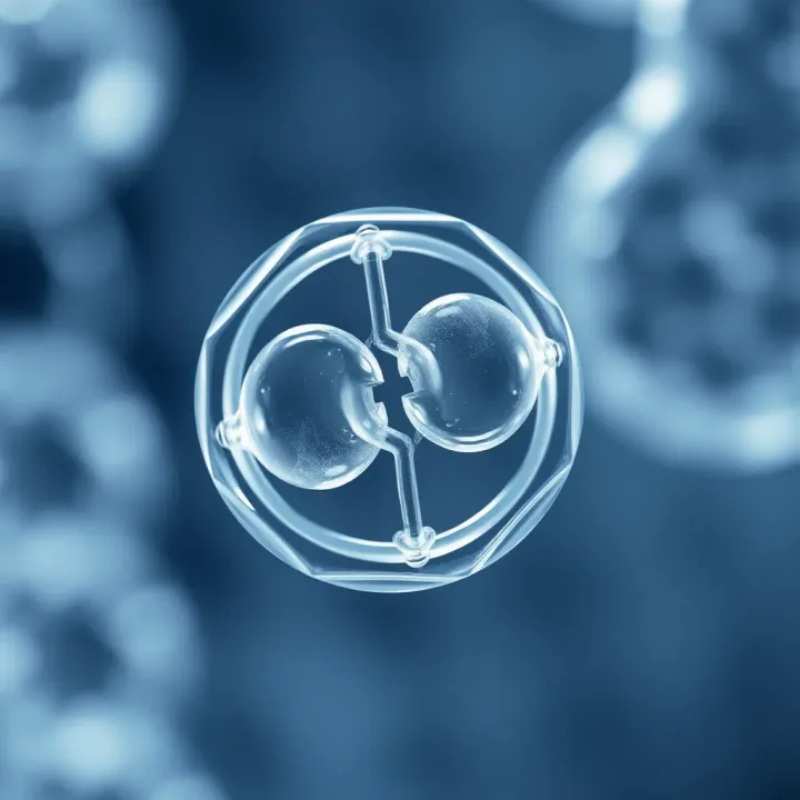 Cell Division in Binary Fission Diagram showing the division of a single-celled organism during binary fission