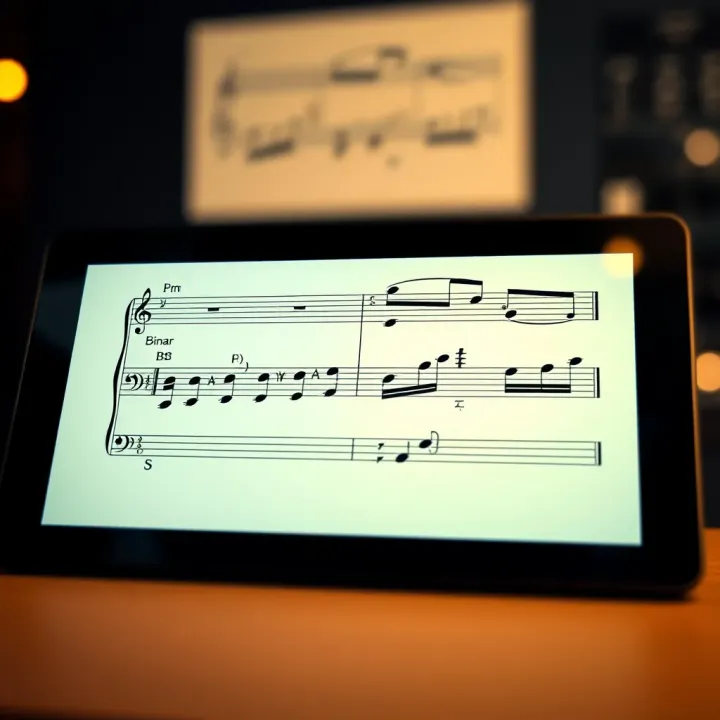 Diagram showing the division of a musical piece into A and B sections typical of binary form