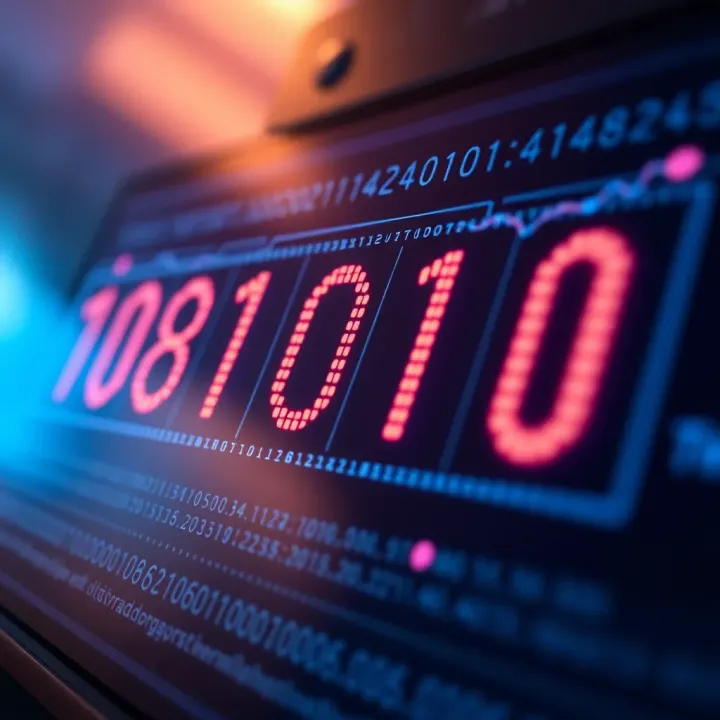 Binary Digits Aligned for Multiplication Diagram illustrating binary digits aligned for multiplication operation