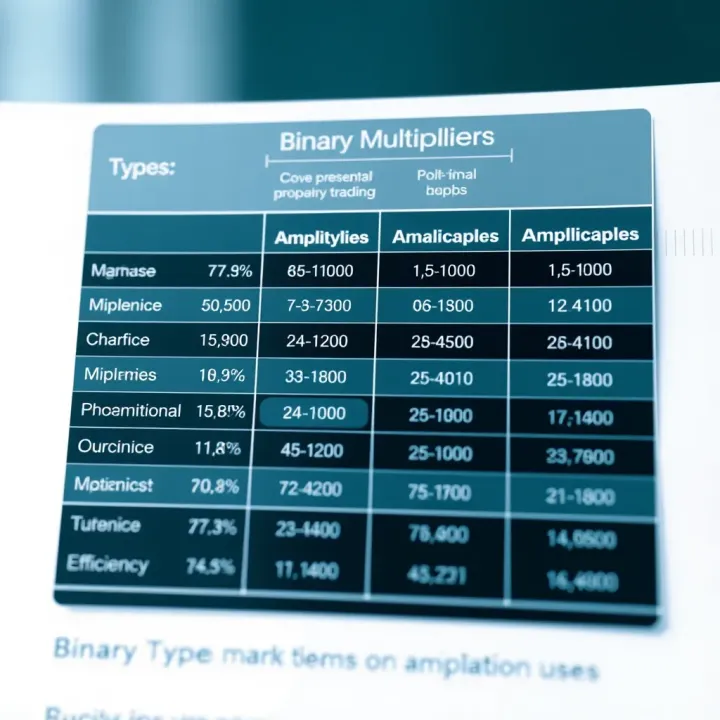 Comparison of Binary Multiplier Types and Their Applications Comparison chart showing various types of binary multipliers highlighting their efficiency and application areas