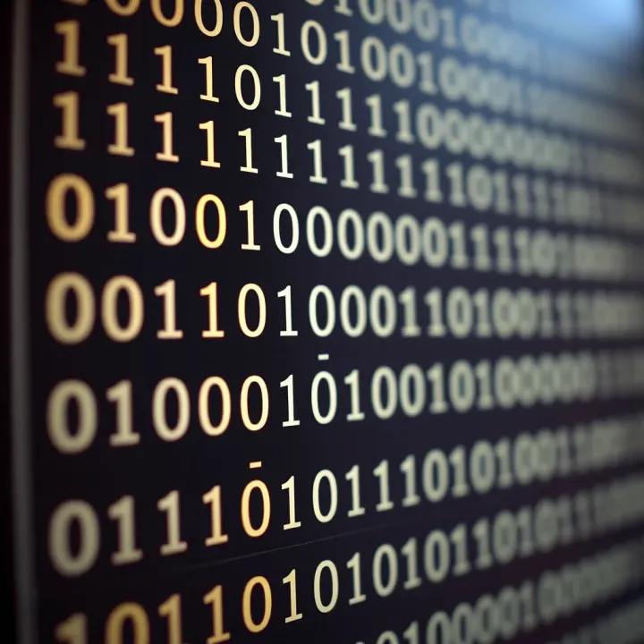 Overview of Binary Number System and Place Values Illustration depicting binary number system with place values and example binary digits