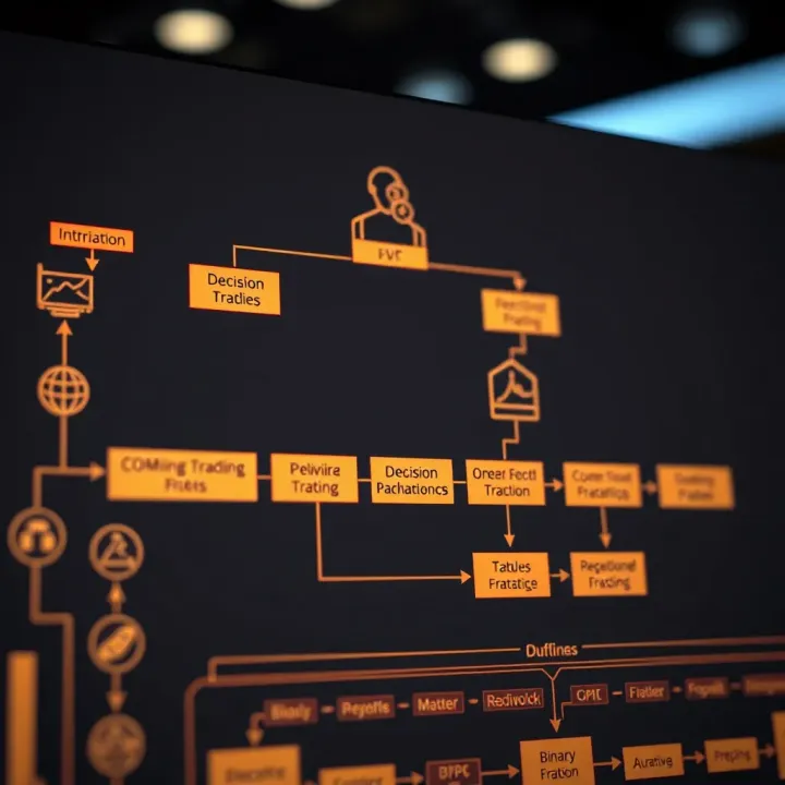 Flowchart outlining the decision path in binary search algorithm