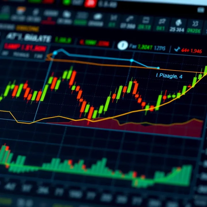 Illustration of common chart patterns such as head and shoulders, triangles, and double tops