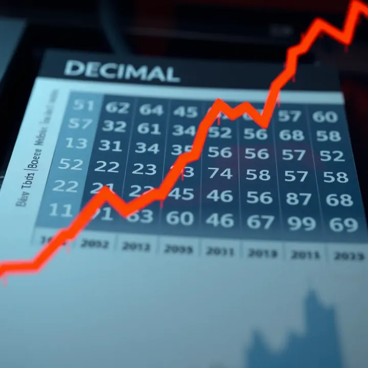 Overview of the Decimal Numbering System Chart illustrating the decimal numbering system with digits from zero to nine