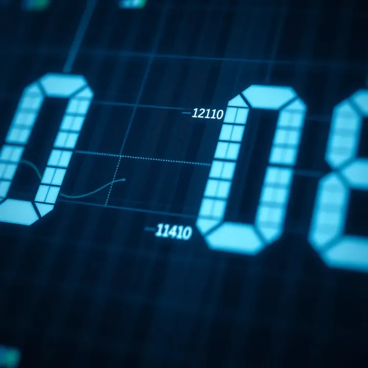 Diagram illustrating the binary digits representing the decimal value three