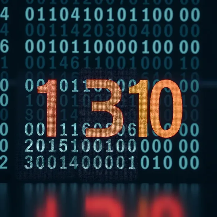 Visual comparison showing decimal numbers and their binary counterparts