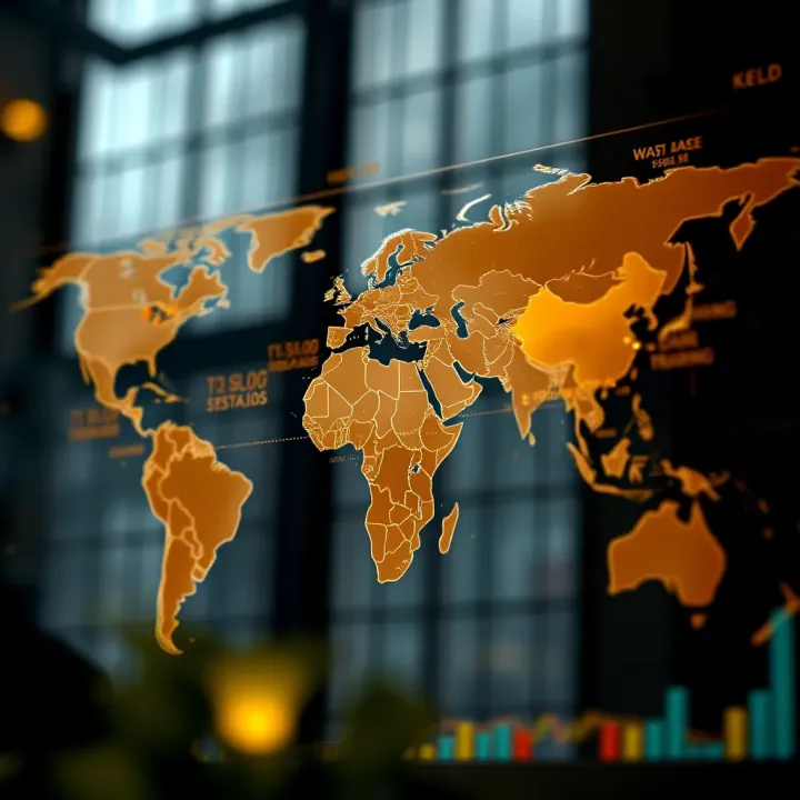 Global map highlighting major gold trading centers and market influences