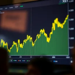 Graph showing fluctuations of Pakistan Rupee against US Dollar on XE exchange platform