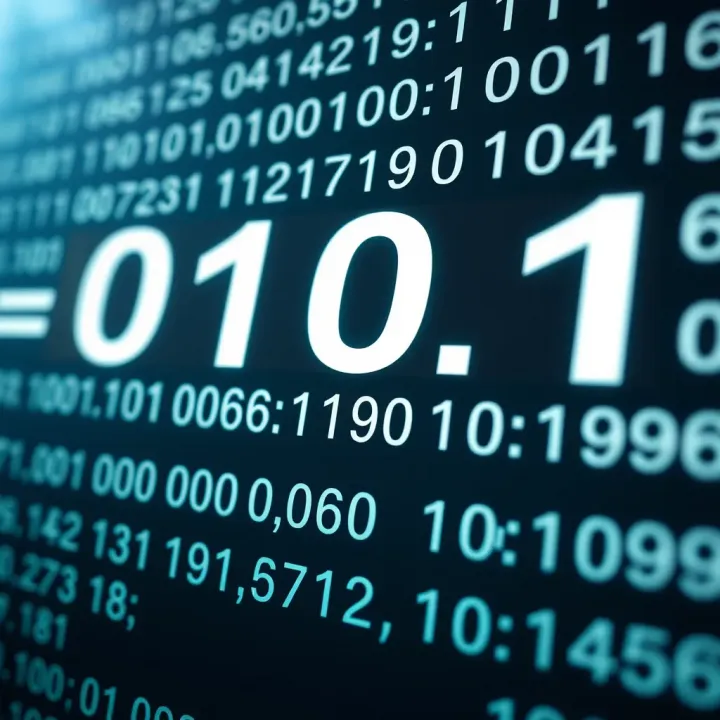 Visual guide demonstrating conversion from binary digits to hexadecimal symbols